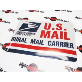 US Rural Mail 8x12 Reflective sign image