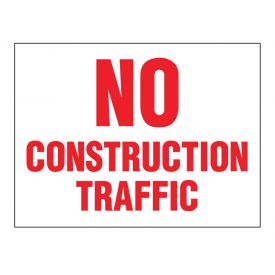 No Construction Traffic sign image