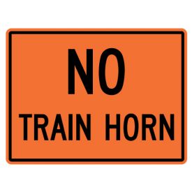 No Train Horn sign image