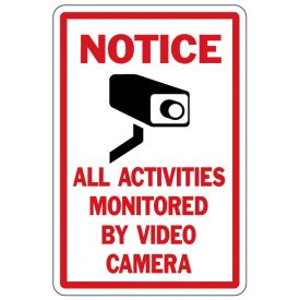 Notice Video Camera sign image