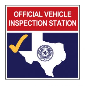 Official Vehicle Inspection Station sign image