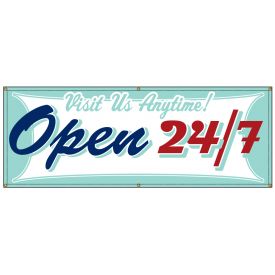 Open 24/7 Retro banner image