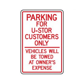 Parking U-Stor sign image