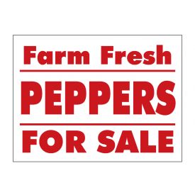 Farm Fresh Peppers sign image