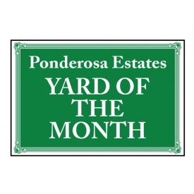 Ponderosa Estates sign image