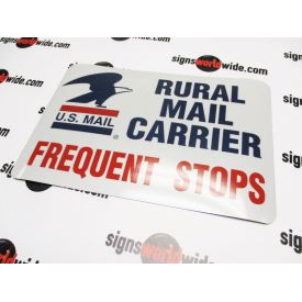 Rural Mail Carrier Reflective Magnetic sign image