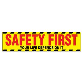 Safety First 2 polystyrene poster