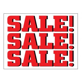 SALE SALE SALE sign image