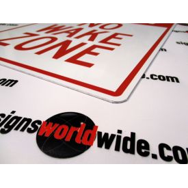 Slow No Wake Zone Sign image