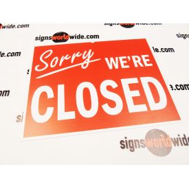 Closed sign image