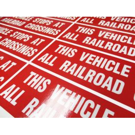 This Vehicle Stops at Railroad untaped image