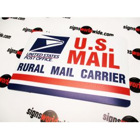 US Rural Mail 8x12 Non-Reflective sign image