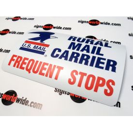 Rural Mail Carrier Non-Reflective Magnetic sign image