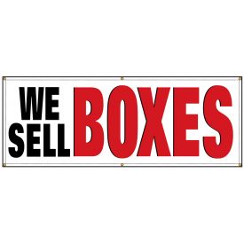 We Sell BOXES banner image