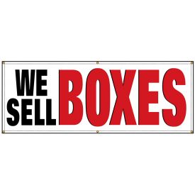 We Sell BOXES banner image