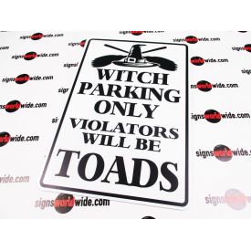 Witch Parking 1 sign image
