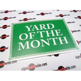 Yard of the month sign image