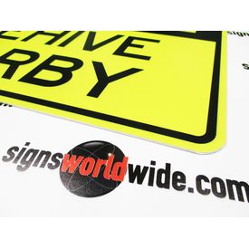 Bee Ware Beehive Nearby Sign Image 2