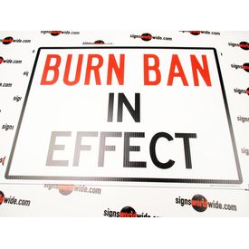 Burn Ban In Effect Yard Sign Image 1