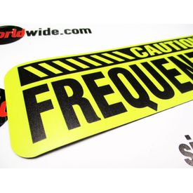 Caution Frequent Stops 3x12 Sign Image 2