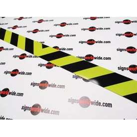 Caution Stripe Magnetic Reflective Sign Image 1