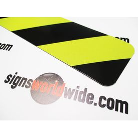 Caution Stripe Magnetic Reflective Sign Image 2
