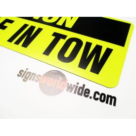 Caution Vehicle In Tow Magnet image 2