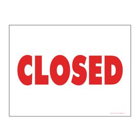 Closed sign image