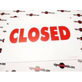 Closed Yard Sign 1
