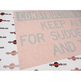 Construction Vehicle Decal with Transfer Tape