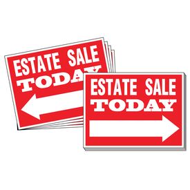 Ten Estate Sale Directional Signs Image