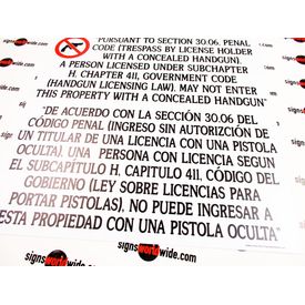 Gun Law 30.06 Sign image 1