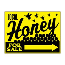 Local Honey For Sale Right Directional sign image