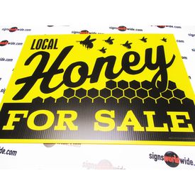 Local Honey For Sale Sign Image 1