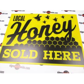 Local Honey Sold Here Sign Image 1
