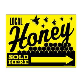 Local Honey Sold Here Right Directional sign image