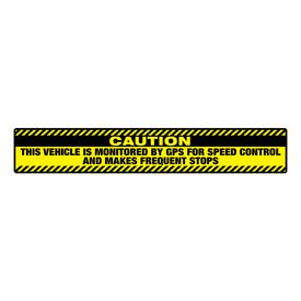 Caution Frequent Stops 6x36 v2 Magnetic Image