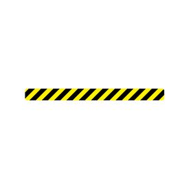 Caution stripe magnetic image 3x36