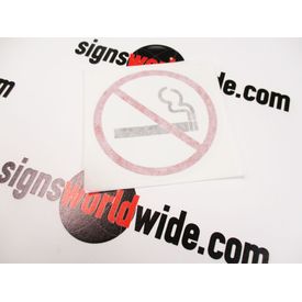 No Smoking Decal with Transfer Tape image
