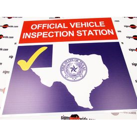Texas Inspection Sign Image 1