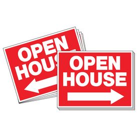 Twenty Five Open House directional arrow signs image