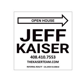 Open House Jeff Kaiser sign image