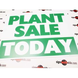 Plant Sale Today Sign Image 1