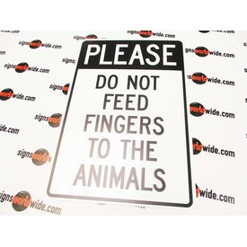Please Do Not Feed Fingers Sign Image 1