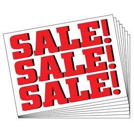 Twenty Five SALE SALE SALE signs image
