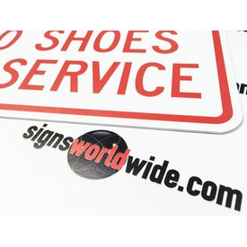 Sex No Shirt No Shoes No Service Sign Image 2