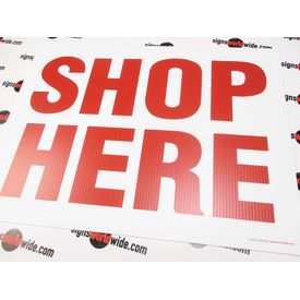 Shoe Here Yard Sign Image 1