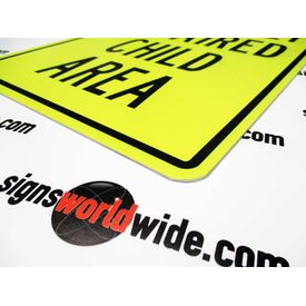 Visually Impaired Child Area Sign Image 2