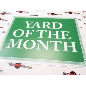Yard of the Month G&W Aluminum Sign Image 1