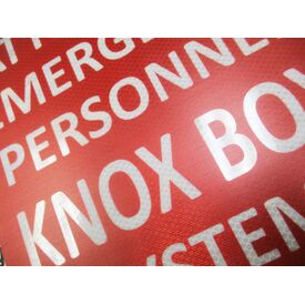 Attention Emergency Personnel Knox Box System Aluminum Sign image 2